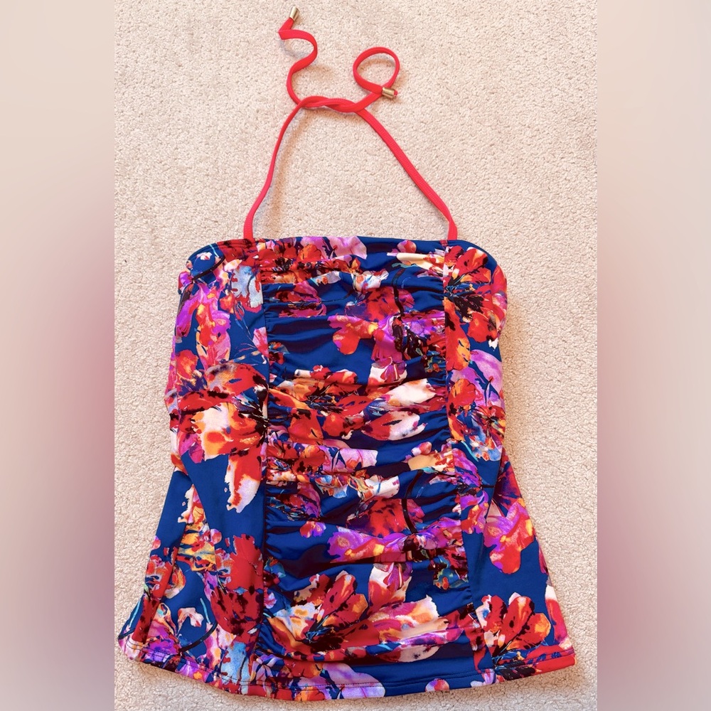 Lime Ricki Floral Halter Tankini